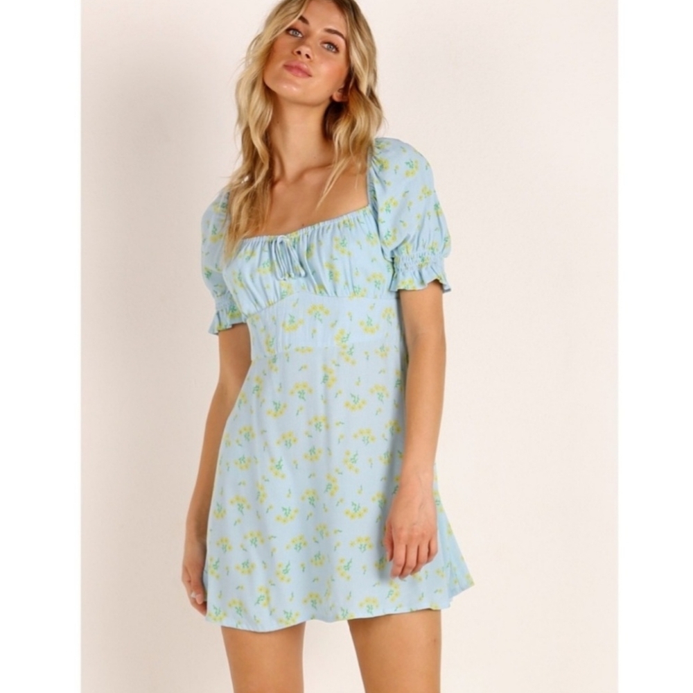 Faithfull The Brand Iris Darla Floral Minidress Size Small